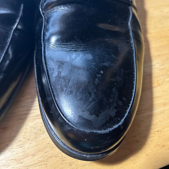 Mens Prada Black Leather Slip On Loafer Dress Shoes 11 - Picture 13 of 16